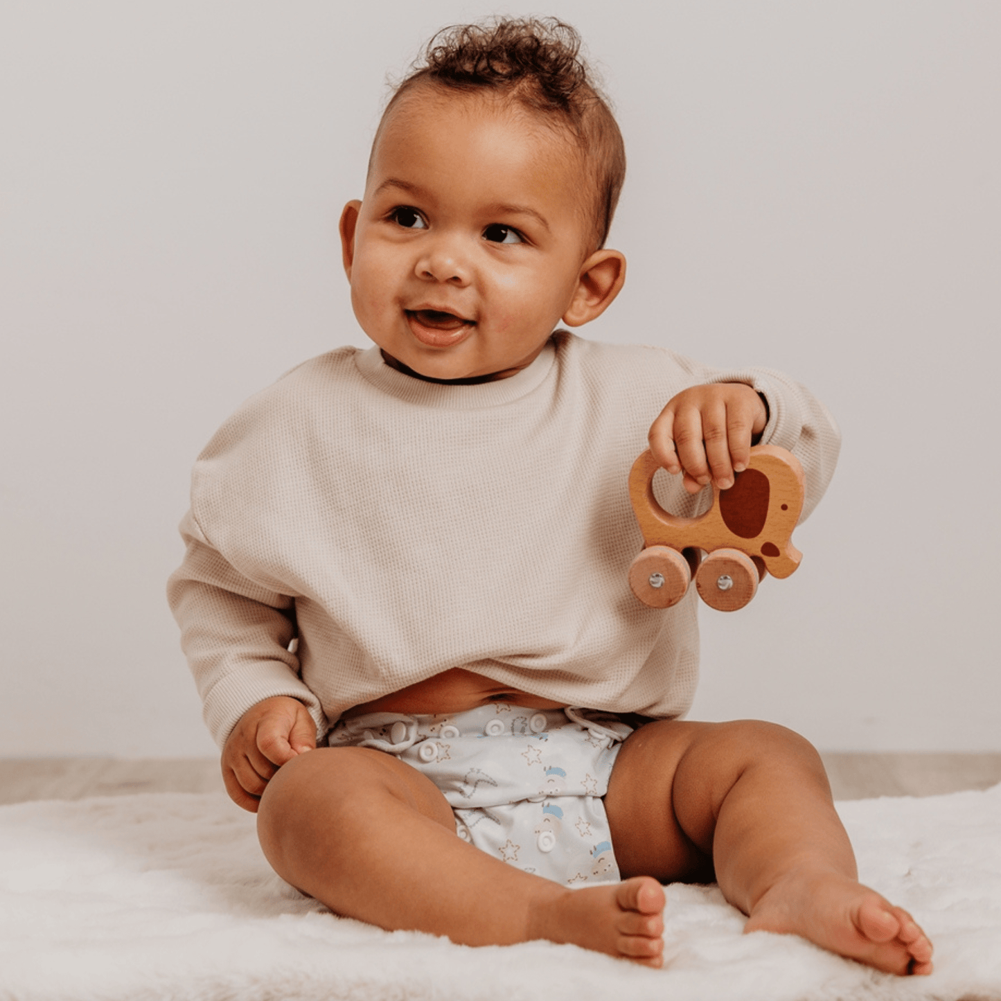 Peppa Pig One Size All-In-One Reusable Cloth Nappy - George Pig | Sage