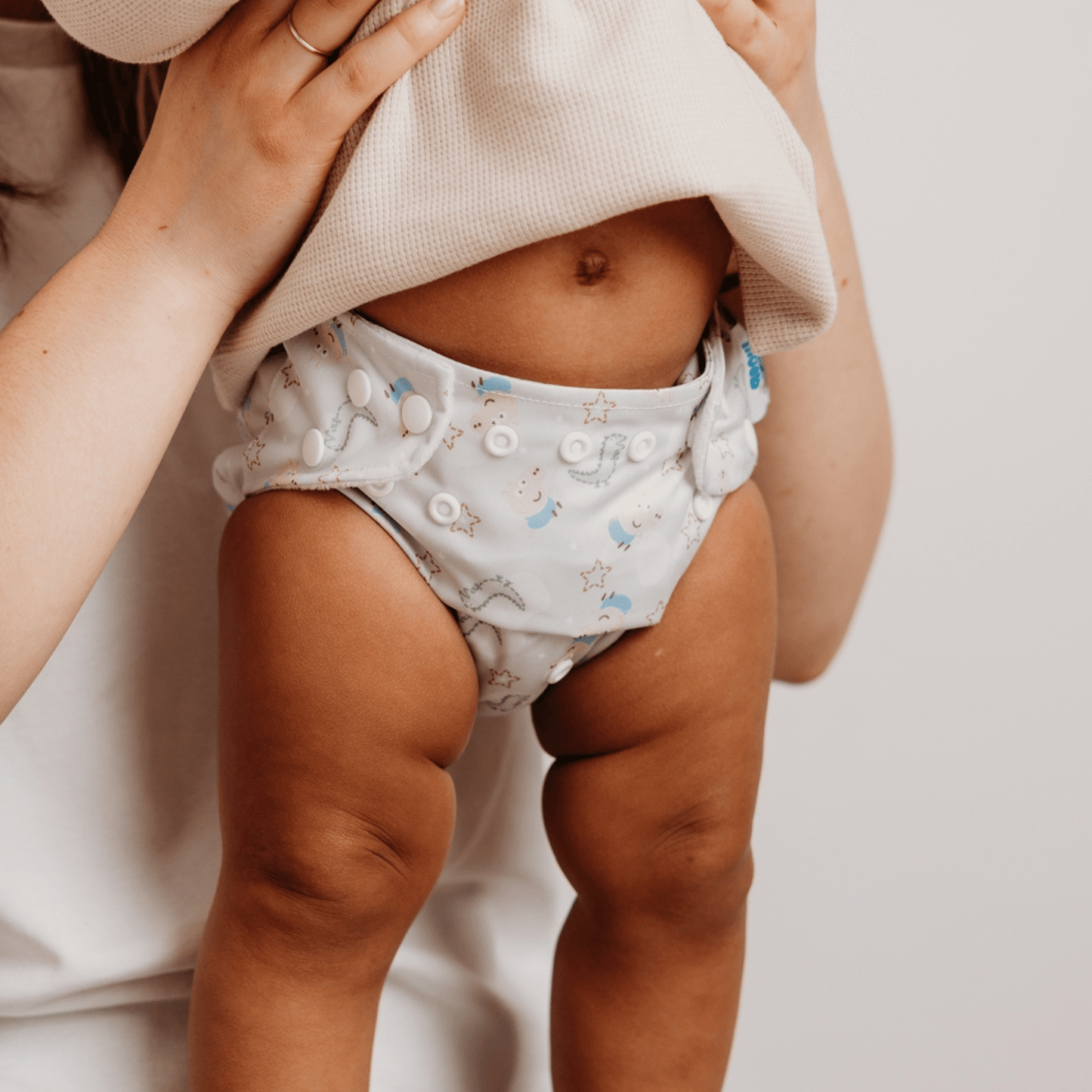 Peppa Pig One Size All-In-One Reusable Cloth Nappy - George Pig | Sage