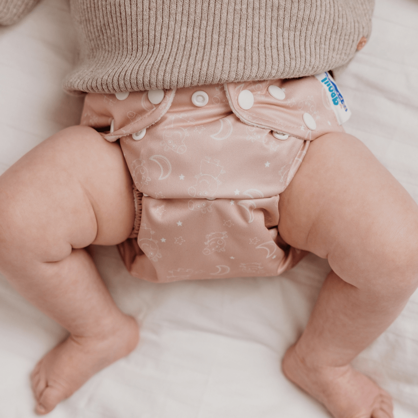 Peppa Pig One Size All-In-One Reusable Cloth Nappy - Moons & Stars