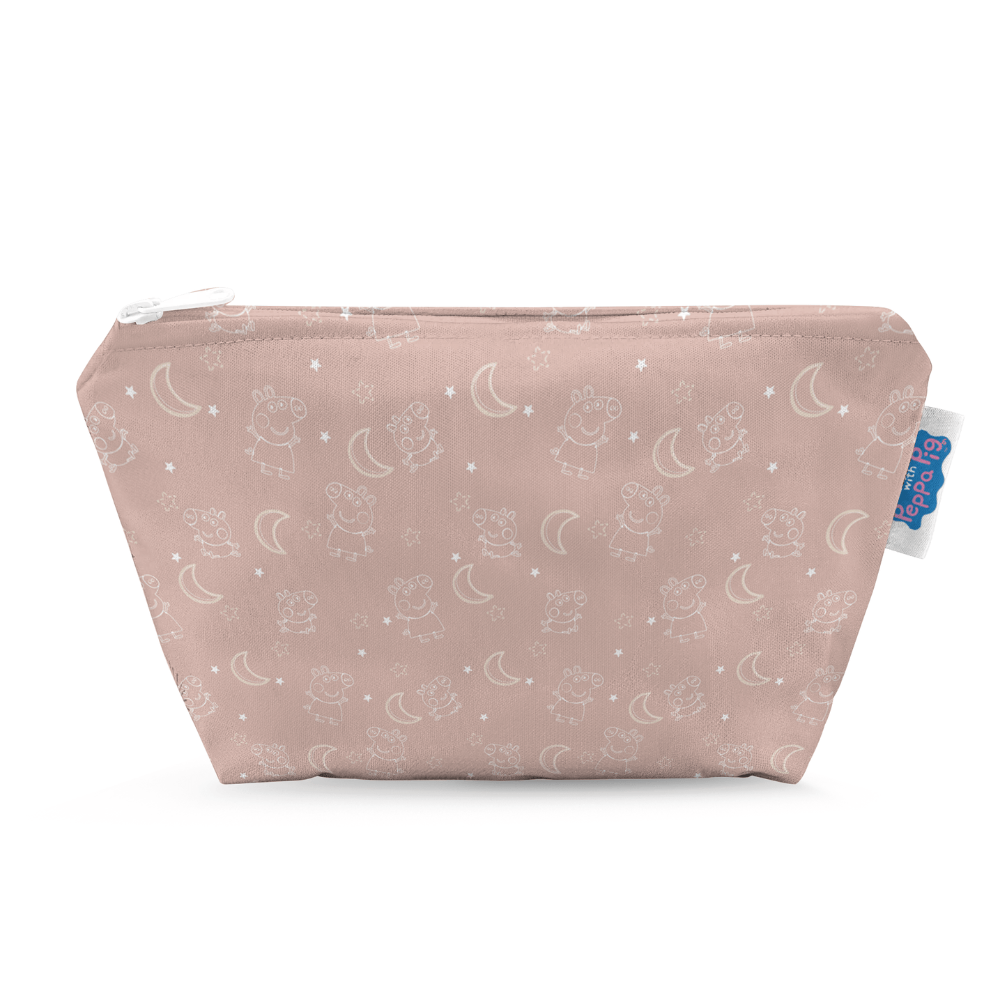 Peppa Pig Small Reusable Cloth Wipe Wet Bag - Moons & Stars