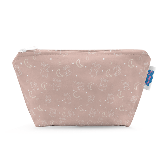 Peppa Pig Small Reusable Cloth Wipe Wet Bag - Moons & Stars