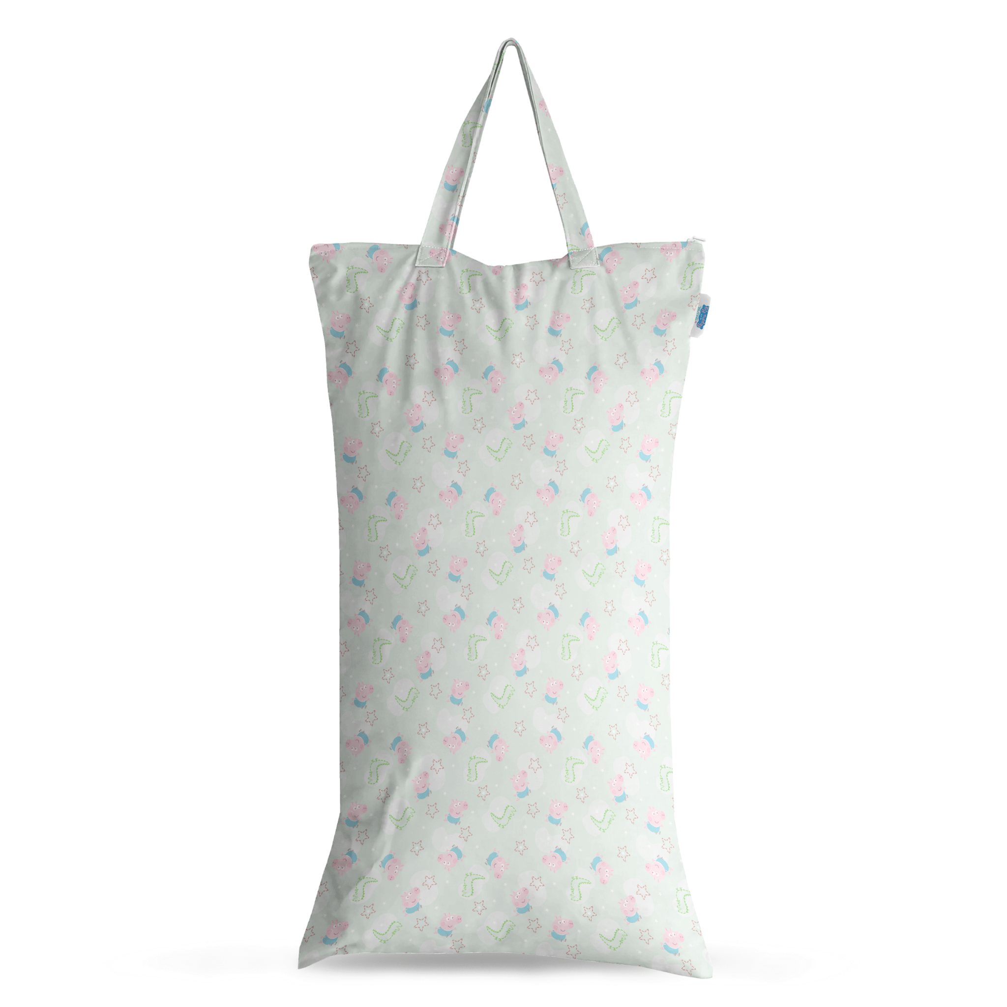 Peppa Pig XL Wet Bag Reusable Cloth Nappy Pail - George Pig | Sage