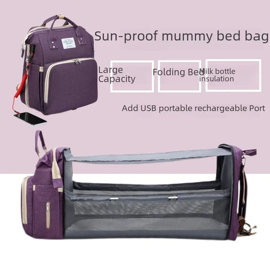Multi-functional Baby Changing Bag with USB
