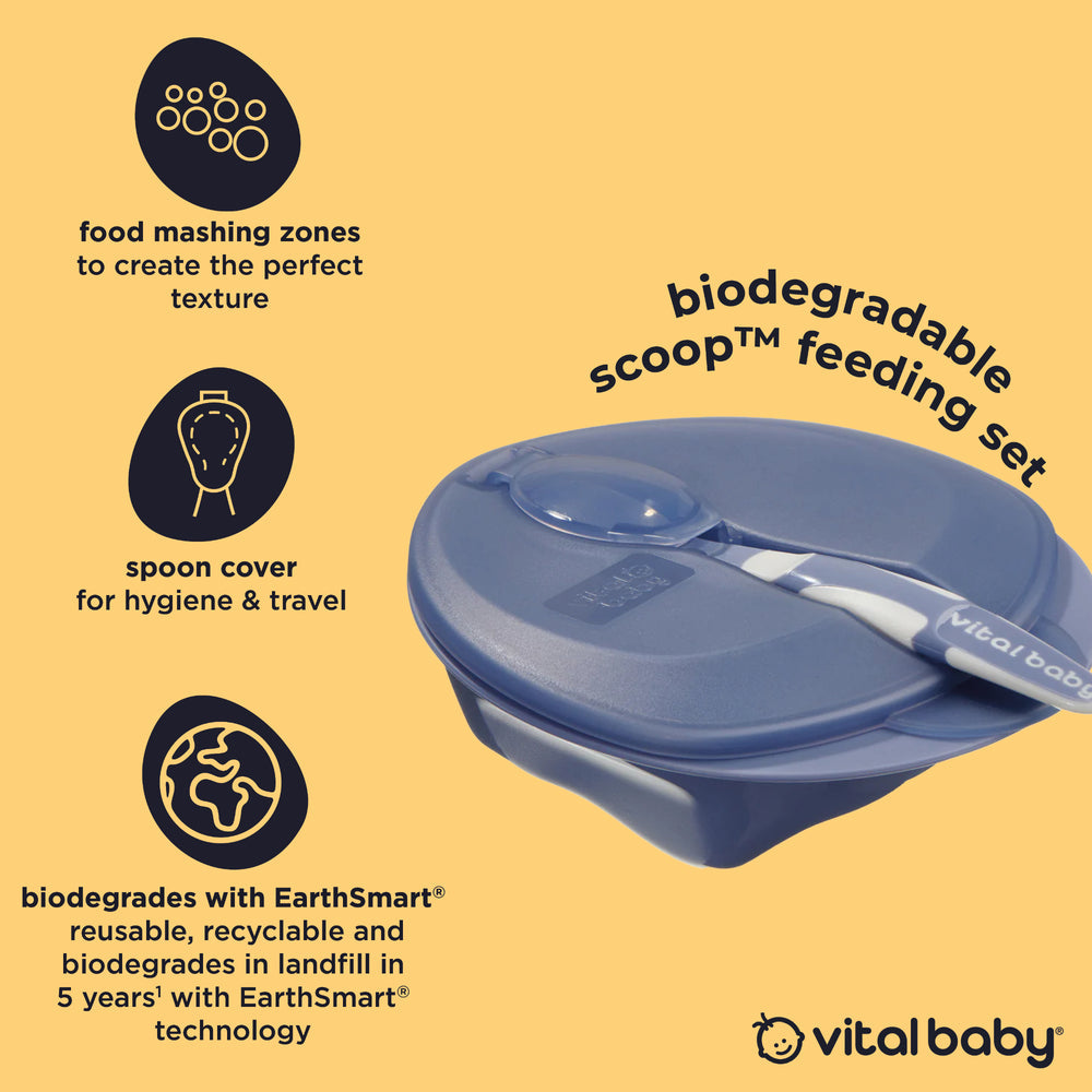 Vital Baby Scoop Travel Feeding Set - Natural Grape