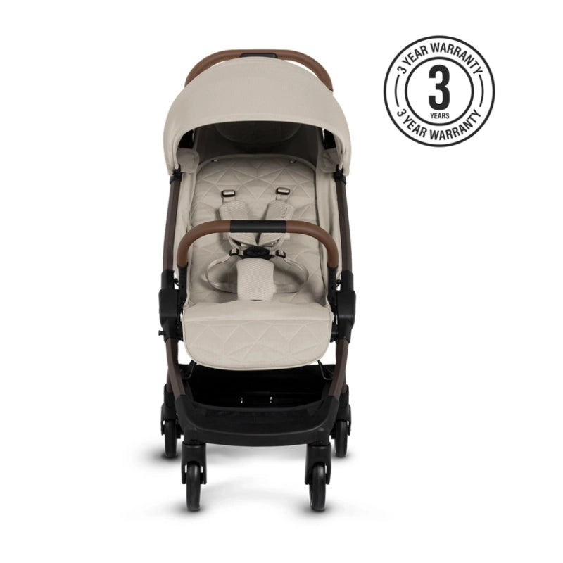 Silver Cross Clic 2 Travel Stroller inc Travel Bag - Latte
