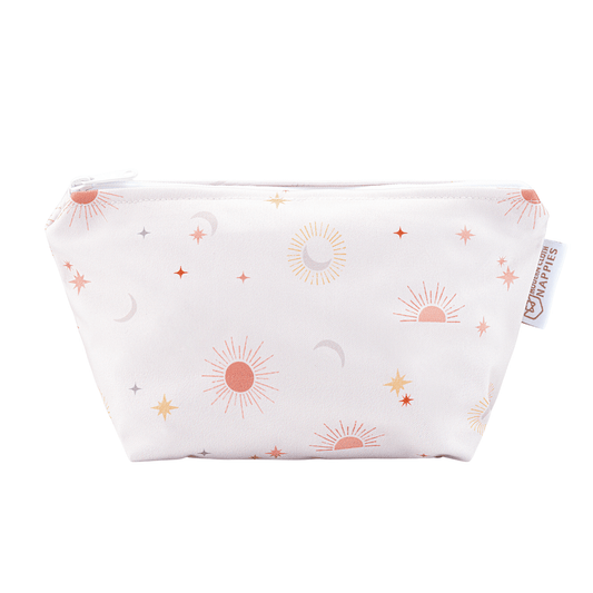 Small Reusable Cloth Wipe & Sanitary Bag - Celestial