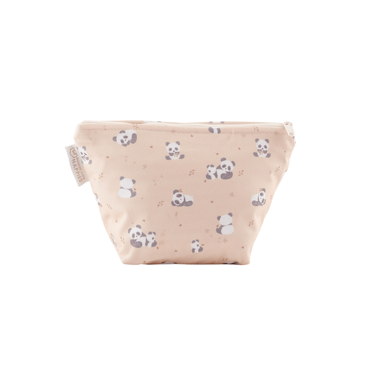 Small Reusable Cloth Wipe & Sanitary Bag - Pandas