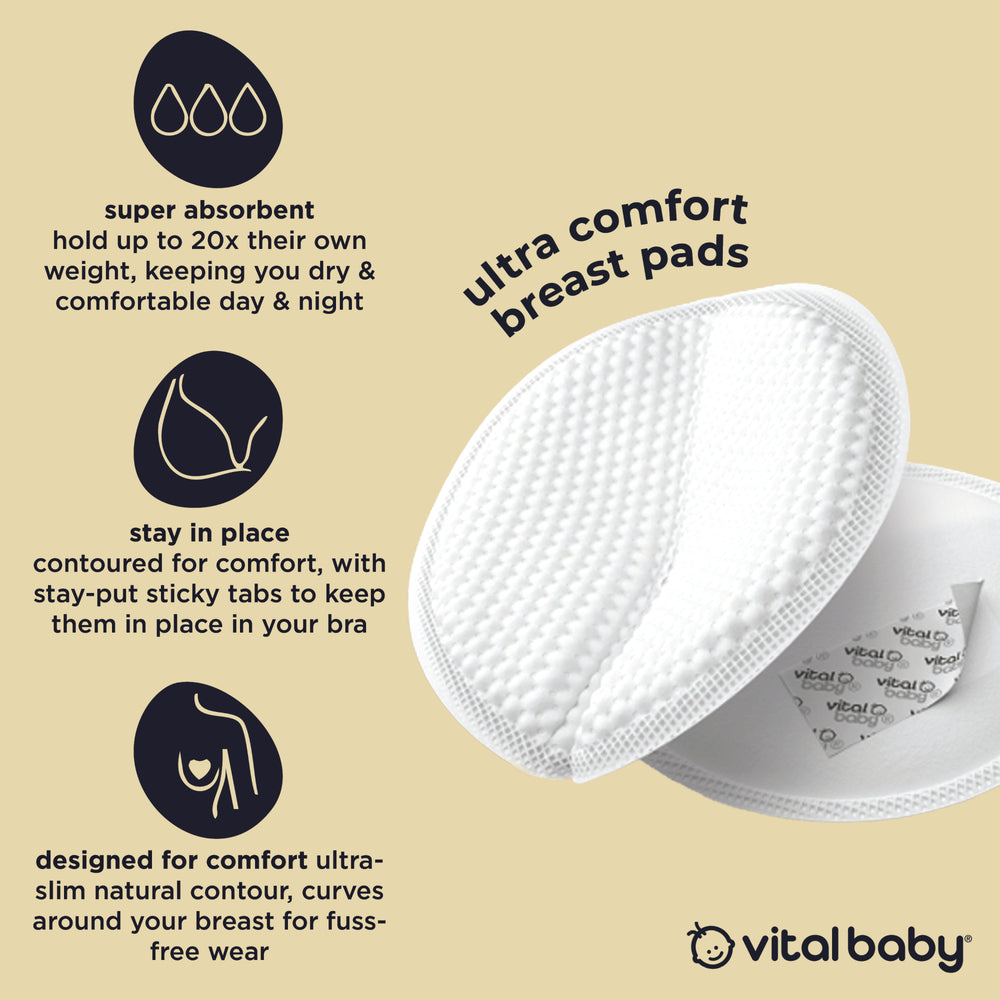 Vital Baby Ultra Comfort Breast Pads - 56 Pack