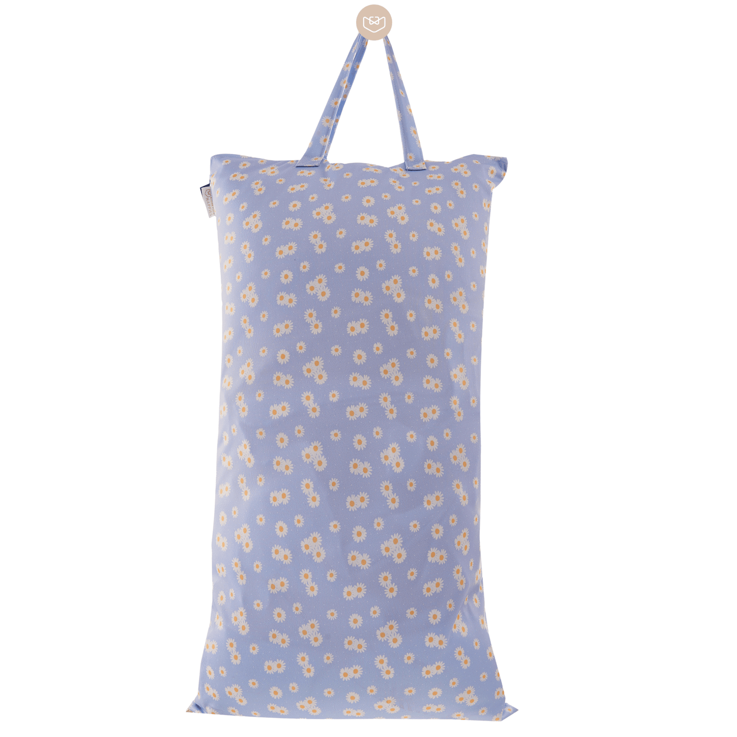 XL Wet Bag - Reusable Cloth Nappy Pail - Ditsy Daisy Sky Blue