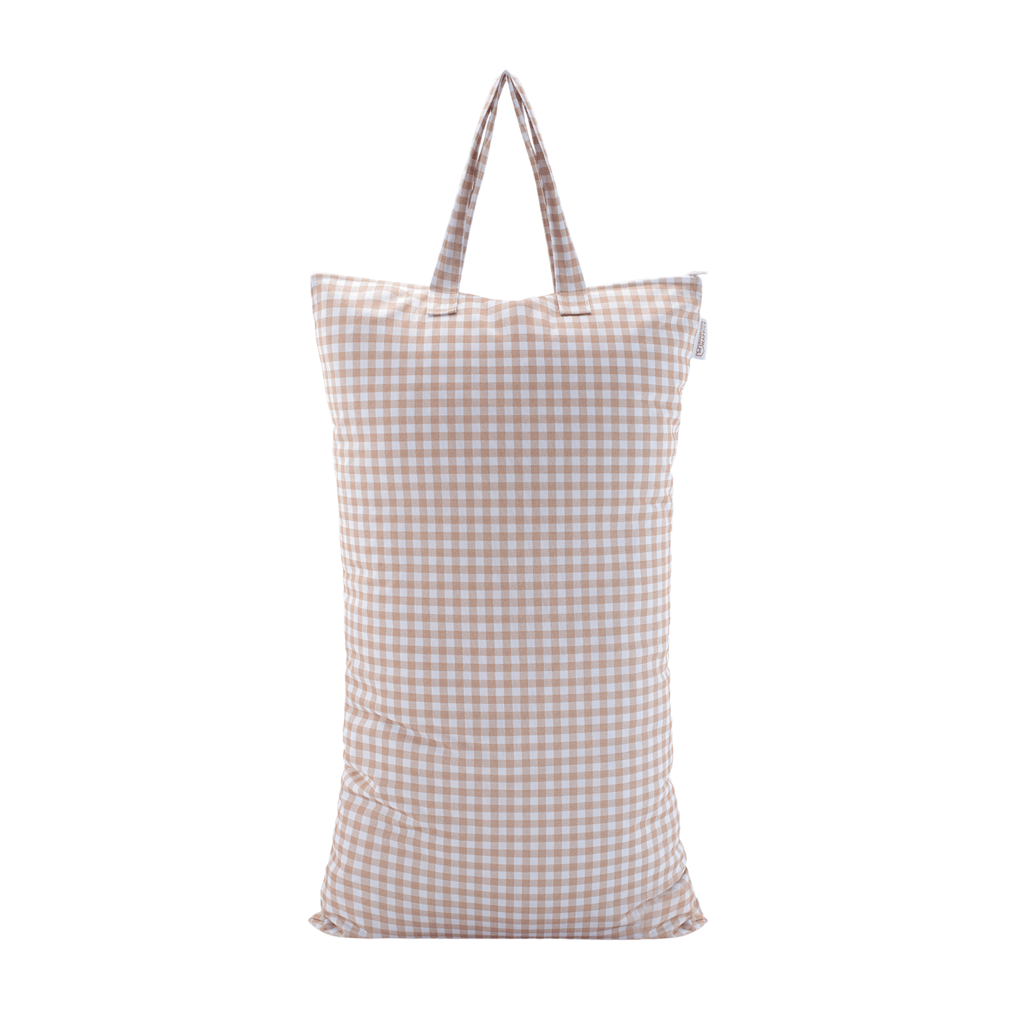 XL Wet Bag - Reusable Cloth Nappy Pail - Gingham Taupe