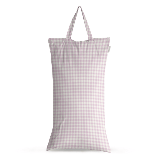 XL Wet Bag - Reusable Cloth Nappy Pail - Lilac Gingham