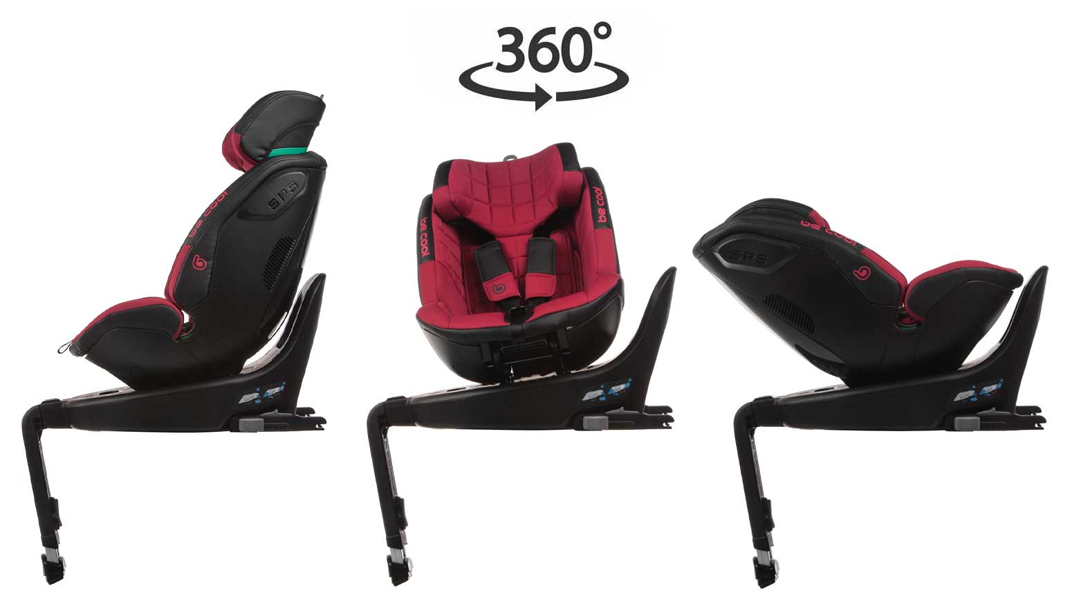 Be Cool Zeus Rotating ERF iSize Car Seat 40-125cm, 0-6 Years