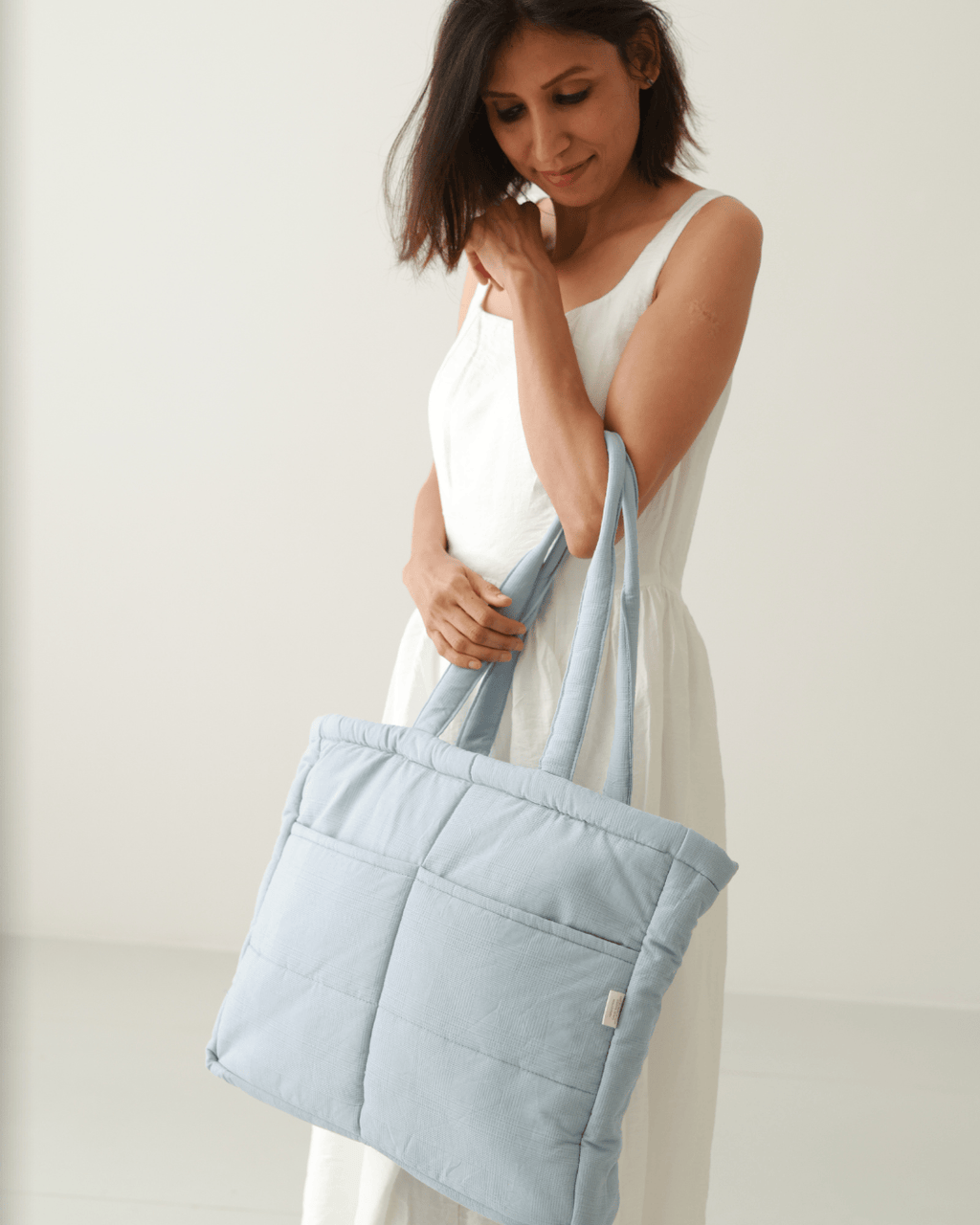 Frost Tote Nappy Bag (100% Cotton)